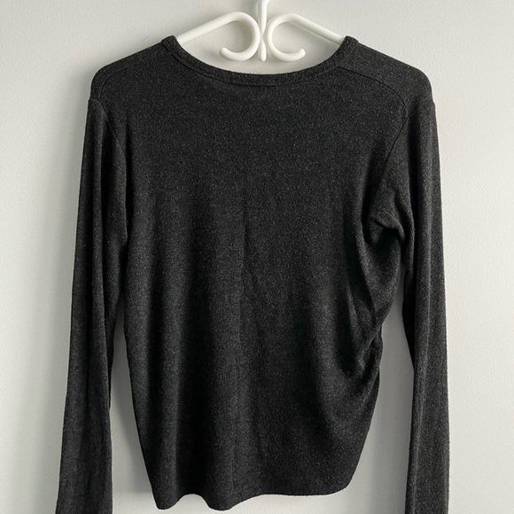 Charcoal grey henley long sleeve - Picture 3 of 3